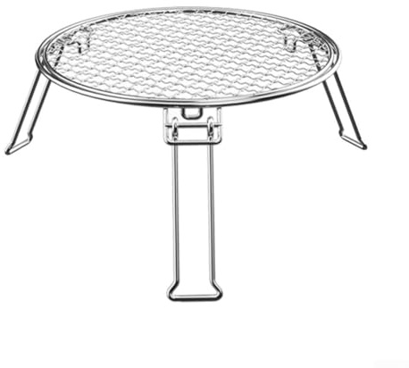 ROHCGHC Red de Barbacoa, Parrilla Plegable for Acampar, Barbacoa, Soporte for Parrilla, Red for Picnic, Parrilla, Soporte for fogata, sartén Redonda de 3 Patas for Uso al Aire Libre