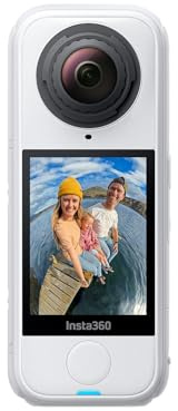 Insta360 X4 Air - Lightweight 165g 8K 360 Camera, Invisible Selfie Stick Effect, Replaceable Lenses, Shoot First & Frame Later, Built-in Wind Guard, FlowState Stabilization, AI-Powered App