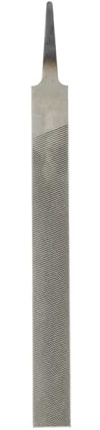 sourcing map Lima plana de corte grueso de 6 pulgadas, dientes de doble corte, acero de alto carbono, lima de escofina manual sin mango para quitar desbarbado de metal y madera