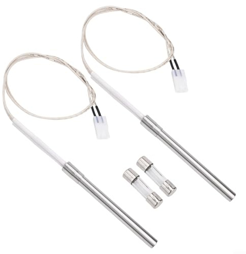Hot Rod Ignitor Kit, 2-Pack Ersatz für Holzpellet Grill, BBQ Set Heizelement Zünder für Holzkohle-Pellet-Räucher