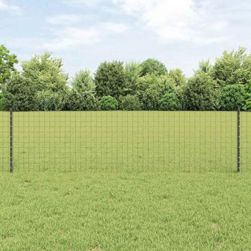 Gartenzaun Grau 0,6x50m Stahl, robustes Geflügelnetz, verzinkt, witterungsbeständig, für Gärten & Terrassen, flexible Montage, langlebiger Schutz
