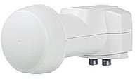 Faval Twin LNB universale V2 0,1 db (protezione dagli agenti atmosferici, 40 mm feed) per i satelliti-ricevitore