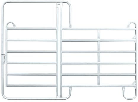 VOSS.farming Weidepanel mit Tor – 3 m breit, 1,70 m hoch, Weidetor, Zaunelement