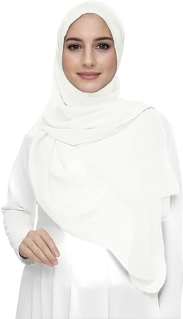 Lina & Lily Damen Muslim Premium Chiffon Hijab Kopftuch Schal aus Leicht Stoff