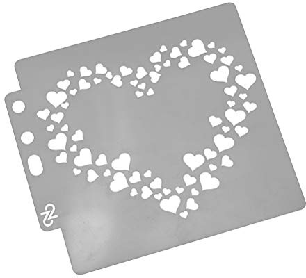 Supvox Zeichenschablonen 14X13Cm Herz Schablone Für Stoffmalerei Und Basteln Malschablone Für Diy Scrapbooking Und Handarbeiten