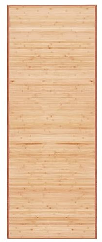 vidaXL Teppich Bambus 80x200cm Wohnzimmer Läufer Bambusmatte Bambusteppich