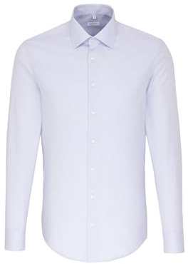 Seidensticker Men's Business Shirt - Shaped fit - Non-Iron - Kent Collar - Long Sleeve - 100% Cotton