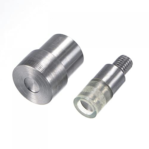 sourcing map Handpresse Maschine Bolzen 8mm Niete Setter Stanzformen | Befestigungselemente Werkzeugsatz, Kohlenstoffstahl und Gummi