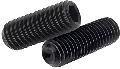 ORANXIN Douille Hexagonale Vis de pression Niveau 12.9 Acier allié Point de tasse Hexagone Vis sans tête Boutons Allen M8 x 45mm 10 Pièces