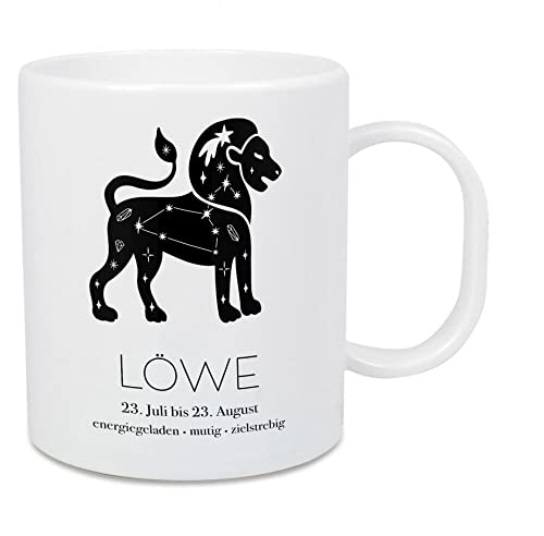 artboxONE Großer Kinderbecher Motiv Sternzeichen Löwe von Visual Statements - Typografie