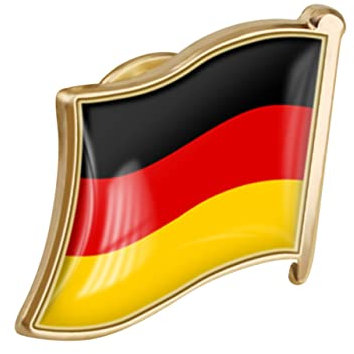 Happyyami Deutschland Flagge Brosche Kristall Schliff Anstecker Aus Metall Stabile Langlebige Anstecknadel Für Hemd Hut Jacke Als Patriotisches Accessoire Und Fanartikel