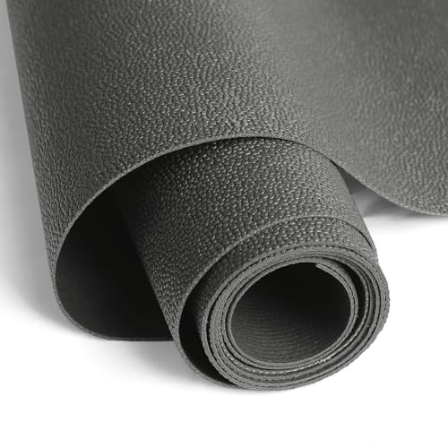 WochiTV Shelf Liner for Cabinets, Drawer Non Adhesive Non Slip Foam Mat for Kitchen, Pantry, Bathroom, Cupboard, Garage, Closet, Shelves, Drawer, Tool Box, Gray 11.8 x 59 inches