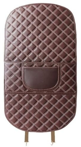 ZHSDMB 2 Stück Auto Rücksitz Anti Kick Pad für VW Caddy, Wasserdicht Leder Rückenlehne Anti-Kick Pads Autositz RüCkenschutz Mit Taschen Sitzschutz Autositzschutz,Brown-L
