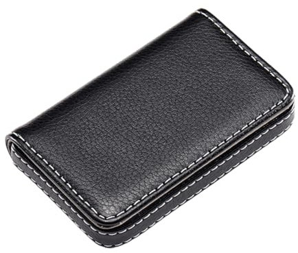 VYIBPDY Visitenkartenetui, PU-Leder Premium Visitenkartenhalter, mit Magnetverschluss, zur Schonenden ​Aufbewahrung Ihrer Karte, Visitenkarten Etui für Damen und Herren (A)