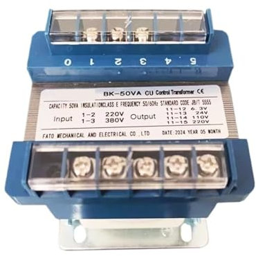 CAYUND Trasformatore di Controllo BK-50VA Trasformatore di Controllo Ingresso 380V 220V Uscita 220V 110V 36V 24V 12V 6V(12V 24V 110V 220V)