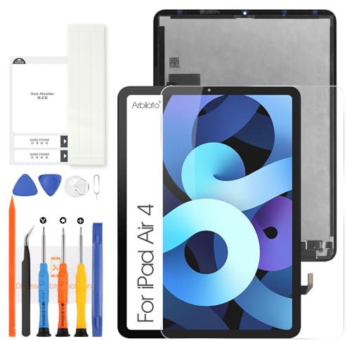 Arbilato LCD Bildschirm für iPad Air 4 2020, Ersatz Bildschirm für iPad Air 4. Generation Display 10,9 Zoll Touchscreen für iPad A2324, A2072, A2325, A2316 Montage mit Reparaturwerkzeugen