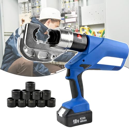 Crimpadora De Cables EléCtricos, Herramienta De Crimpado HidráUlica De 16 Mm² A 300/400 Mm² Con Matrices 11/12, Para Electricistas Que Realizan Reparaciones De Circuitos,400