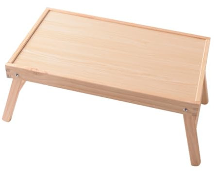 CANIGHT Mesa De Escritorio Plegable De Madera Ideal para Laptop Cama o Sofa Diseño Compacto