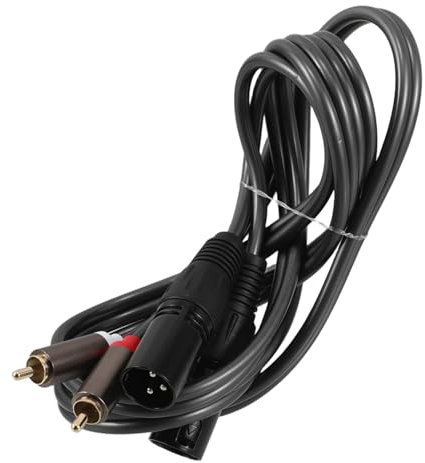 TOYANDONA Câble Audio Rca Vers Xlr Mâle Adaptateur Stéréo Câble De Conversion Pour Équipement Audio Connecteur Répartiteur