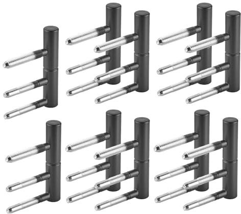 SOTOOLS 5 Paar Türband, Schwarz matt, pulverbeschichtet