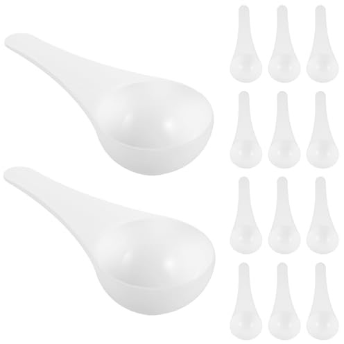CIYODO Cucchiaini dosatori in plastica da 20 pezzi: cucchiaio per detersivo in polvere con manico lungo da 5 g - cucchiaio ergonomico per il bucato domestico
