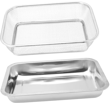 FUNNETOYU Plaque de Refroidissement en Acier Inoxydable Grille, Argenté | Nettoyage Facile, Plusieurs styles, Compatible Lave-vaisselle et Finition Miroir Construction Robuste