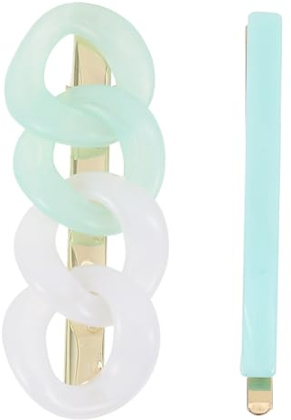 EPIGEIST 2pcs Resin Hair Bang Clips with Lasting Luster and Fine Polishing, Creative Elegant Side Hair Clamps for Women and Girls, Gift for Daily Life