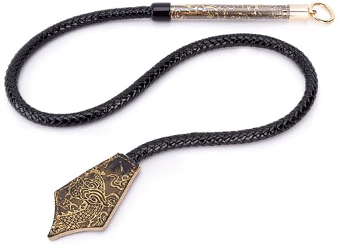 Kutocesy Látigo BDSM De Cuero PU Látigo Sexual Trenzado Para Azotar Esclavos Kit De Bondage Flogger Juguete Duro Para Parejas (Black)