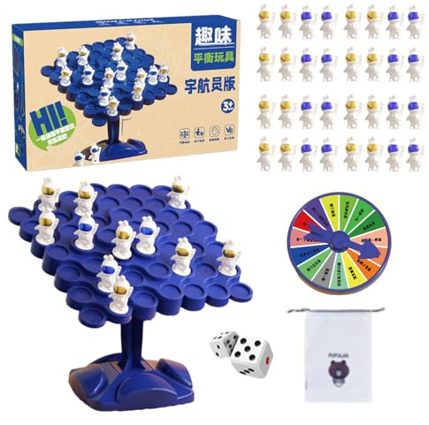 Astronaut Balance Tree - Scale, 1 Set Seesaw For Logic Training, Equilibrium Tower With Figures, Learning Resource, Wobble Stand For Preschool, Counting And Stacking