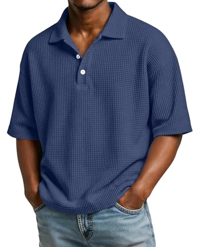 Polo Verano Hombre, Manga Corta Transpirables Algodon Trabajo Basica Camiseta Camisetas Manga Corta Tenis Golf Deporte Moda Trekking Ropa Deportivo Gym 4XL