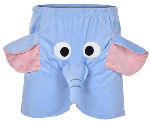 Bañador para hombre, pantalones cortos de playa para hombre, un divertido elefante, novedad, ropa interior humorística, regalos para hombres, calzoncillos bóxer con diseño de animales, pantalones de