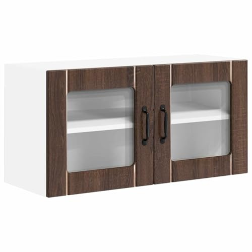 Mhdvray Frontale per lavastoviglie Lucca in rovere marrone, 80 x 31 x 40 cm, pannello frontale da cucina in legno, rivestimento da incasso per lavastoviglie, mobili da cucina moderni