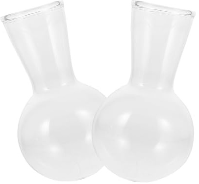 SHINEOFI 2pcs Glass Bulb Vases for Home and Office, Creative Hydroponic Glass Flower Vase Set, and Simple Decoration to Beautify and Purify Your Space