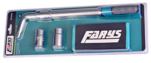 Farys Teleskop Radmutterschlüssel 1/2 Radschlüssel 17/19 mm 21/23 mm Etui