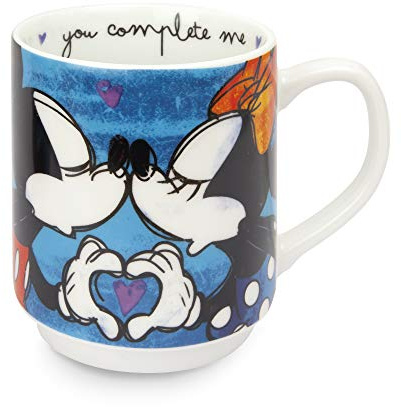 Egan PWM21I/B Mug, modelo Sweet Love, porcelana, azul, 1 unidad, 350 ml