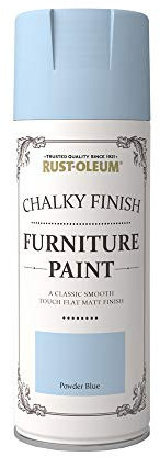 Rust-Oleum 400ml Chalky Finish Furniture Spray Paint - Powder Blue