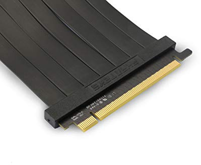 Phanteks PH-CBRS_PR22 – 220 mm Premium geschirmte High-Speed-Technologie PCI-E 3.0 x16 Riser-Kabel, 90o Adapter