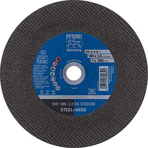 PFERD EHT 180-2,0 SG Steelox 69901412 Lot de 25 disques à tronçonner EHT 180-2,0