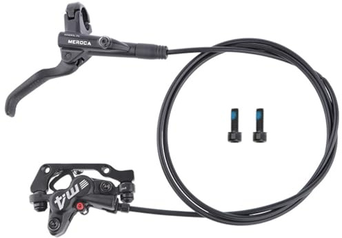 FukkeR 4 Kolben Fahrrad Hydraulische Scheibenbremse Rechts Hinten 1400mm MTB Hydraulik Öldruckbremse Aluminium Fit 160mm Rotor Mit is/PM Caliper Adapter