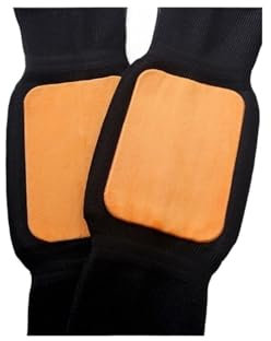 Unisex Knee Warmer 2PCS Winter Warme Wolle Kaschmir Beinlinge Ärmel Dicke Fleece Gefüttert Knie Pads Brace Unterstützung Schutz Protector Lange thermische Wraps (Color : Black-Velvet, Size : L)