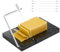 TOPULORS Trancheuse à fromage avec 5 fils de coupe épais de rechange, robuste, 12,7 x 20,3 cm, planche en marbre pour blocs de fromages, beurre, etc. Outil de cuisine pour fromage – Noir