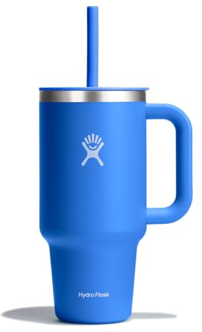 Hydro Flask 32 Oz Travel Tumbler with Handle, Lid and Straw - Insulated Stainless Steel in Cascade