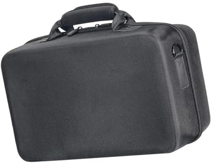 Hard Shell Carrying Case for PS5 - Slim Travel Bag Compatible with PS5 Console, Storage Bag for PS5 DualSense Controllers, Headset and Gaming Accessories, Black