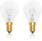 Caldarax Ampoule de Four Dimmable, Edison E14 G45, 78MM * 45MM, Résistant jusqu'à 300 Degrés, 410LM, AC 220V, 2700K Blanc Chaud, P45 Ampoule, pour Four, Fours Grill, lampes à lave, Lot de 2