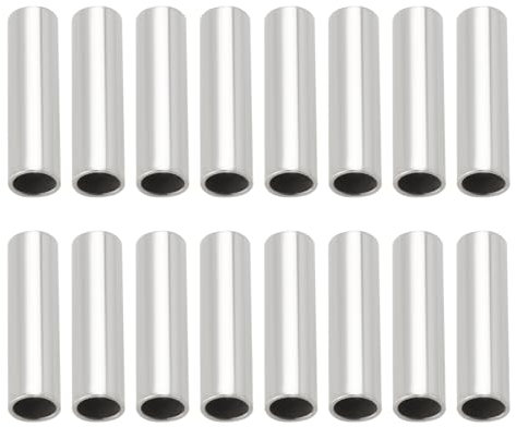 Create idea 500 Pezzi Manicotti Di Crimpatura Per Lenza Da Pesca 1,6mm ID 8mm Manicotti Di Crimpatura A Canna Singola Lunghi Manicotti Di Crimpatura In Rame Per Esche Da Mare Da Pesca