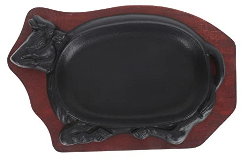 PHENOFICE 1juego Plato De Fundido Para Asar Teppanyaki Para y Pescado Resistente y Fácil De Limpiar Para Reuniones Familiares y Asados Al Aire