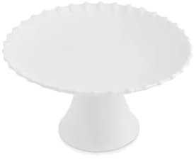 LA PORCELLANA BIANCA Alzata in Porcellana, alzatina per Torta, Cupcake, Frutta Romeo D21 cm