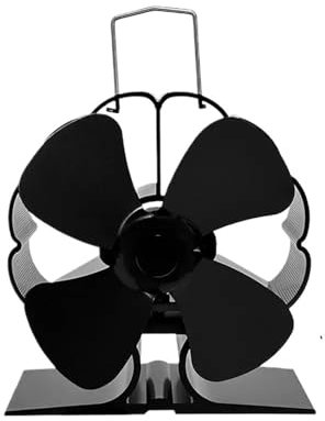 Ventilador Estufa Leña Ventilador de chimenea de 6 aspas, alimentado por calor, funcionamiento silencioso, ventilador de estufa de leña con circulación de aire caliente for quemador de pellets, chimen