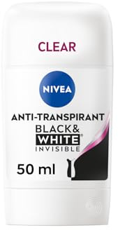 NIVEA - Stick Féminin Black & White Original - Déodorant Femme 72H Anti-Transpirant Aisselles - Protection 5-en-1 Anti-Traces & Anti-Irritations - Derma Active - Tous Types De Peaux - 50 ml