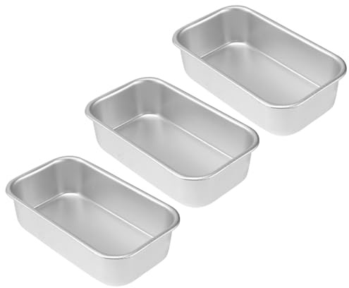 LIGIGWASH Teglia Da Forno Per Torte e Pane, Resistente Alte Temperature, Ecologica e Facile Da Pulire, Set 3 Pezzi Per Uso Domestico e Professionale